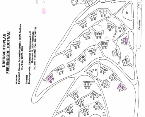Lageplan DEW-Feriendorf Todtnau